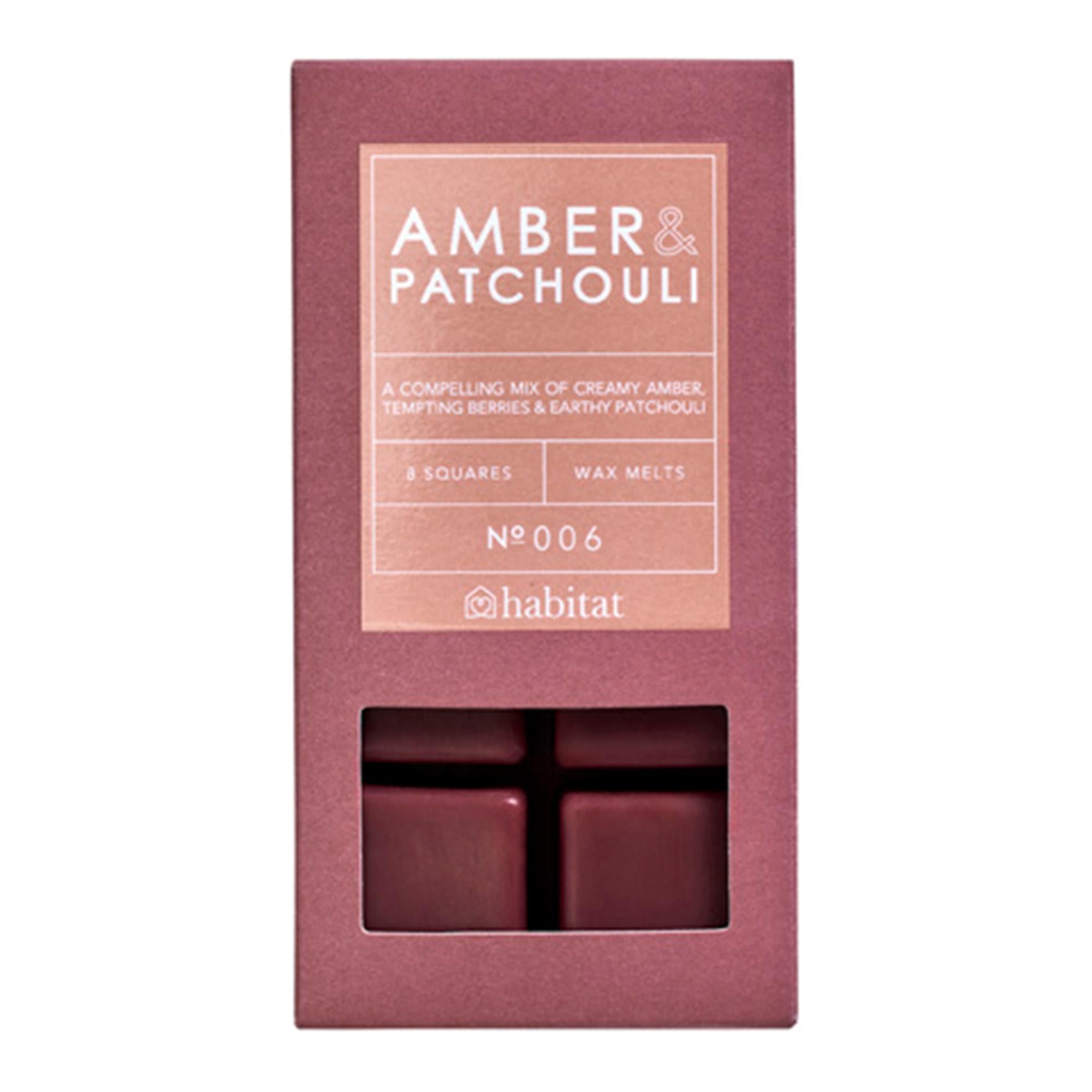Habitat scented wax melts patchouli amber 125g, UK version