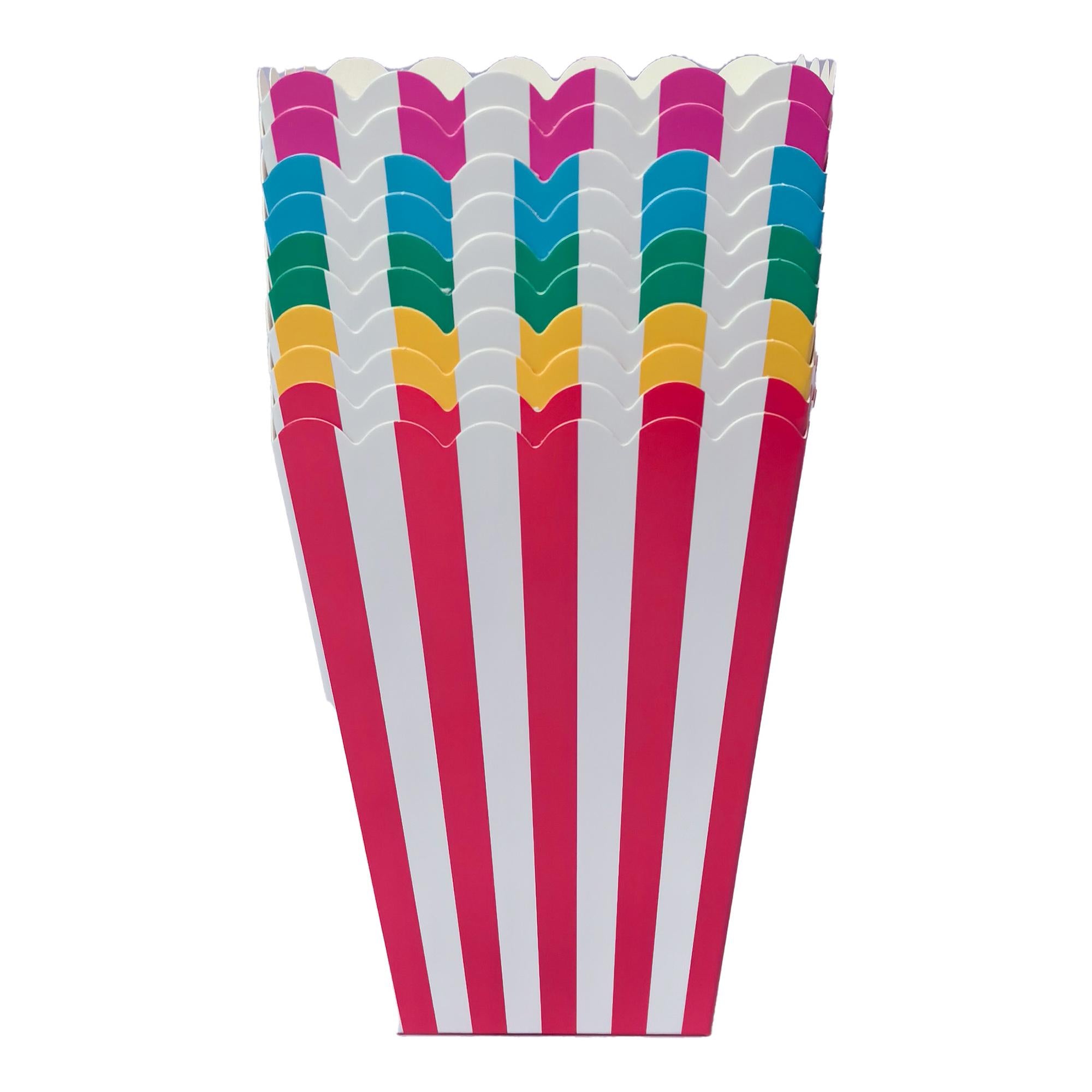Sainsbury's Striped Popcorn Boxes 10 Pack (British brand)