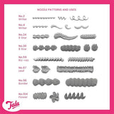 Tala Icing Bag Set Of 8 Nozzles (British brand)