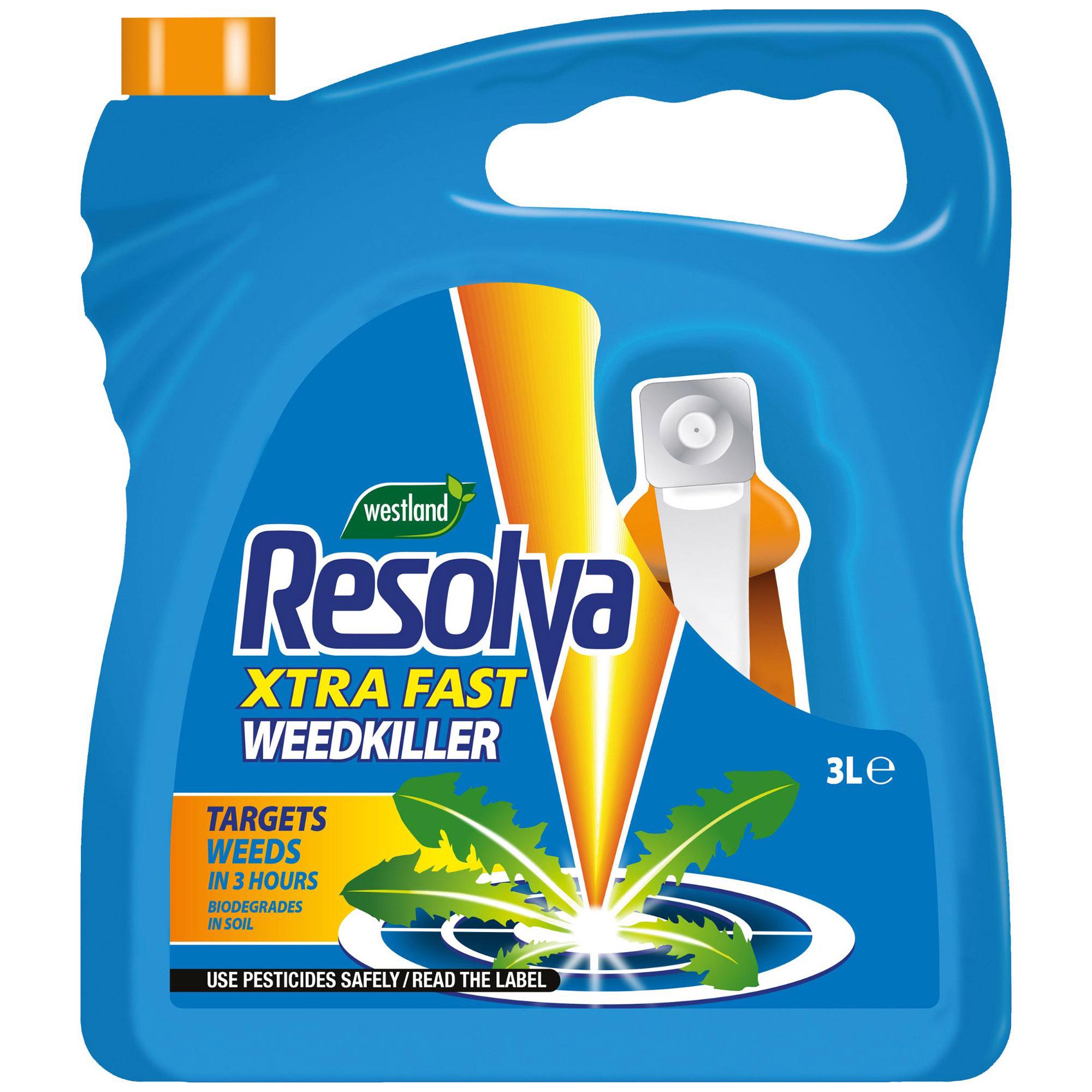 Resolva 3L Xtra Fast Weedkiller bottle - British product