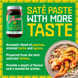 Jimmy's Satay Sauce peanut paste marinade 226g jar, imported from the UK