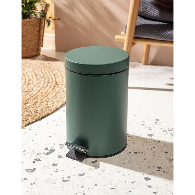 Habitat Dark Green Waste Pedal Bin 3 Litres, UK version