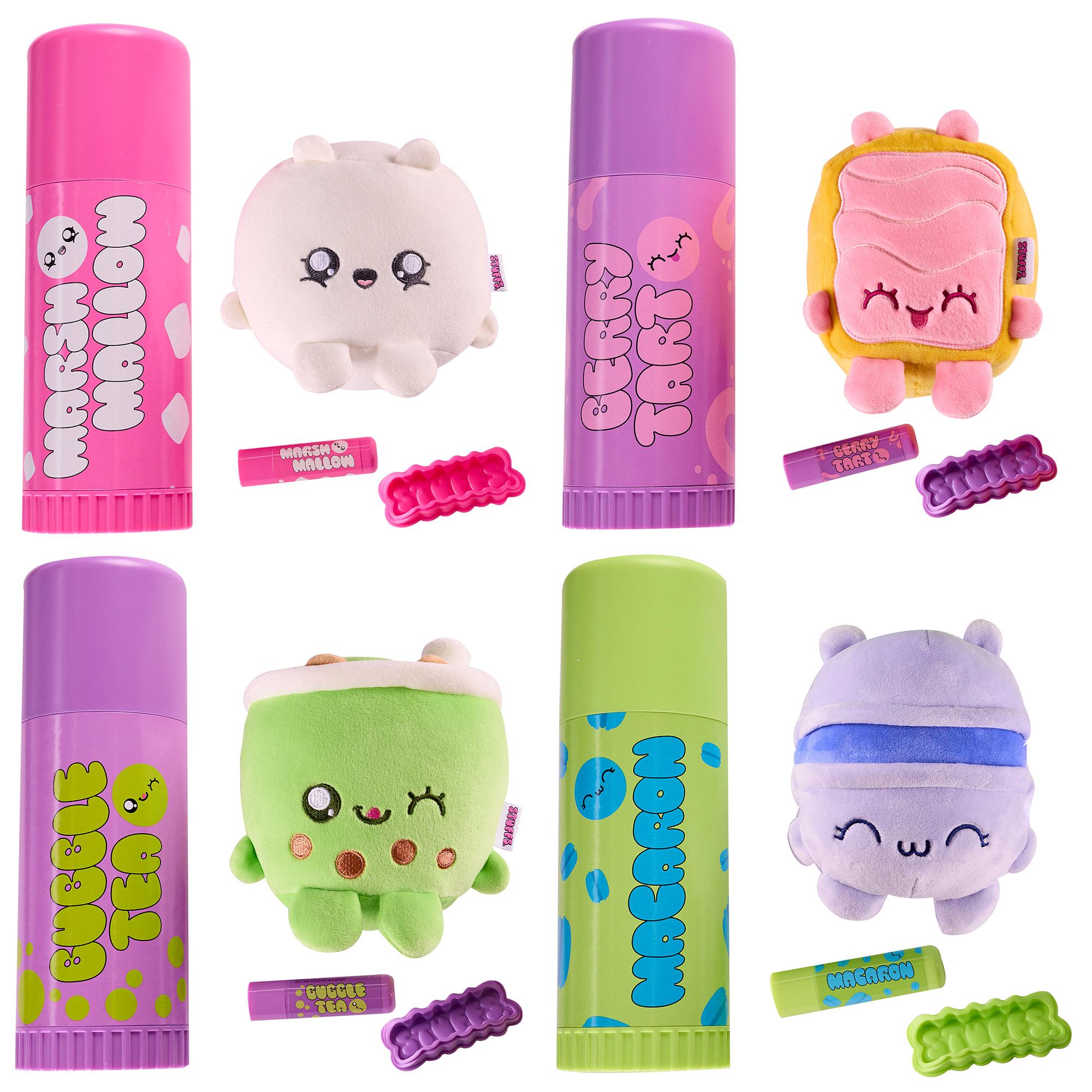 Stuffs assortment of collectible plushies with lip balm, UK version