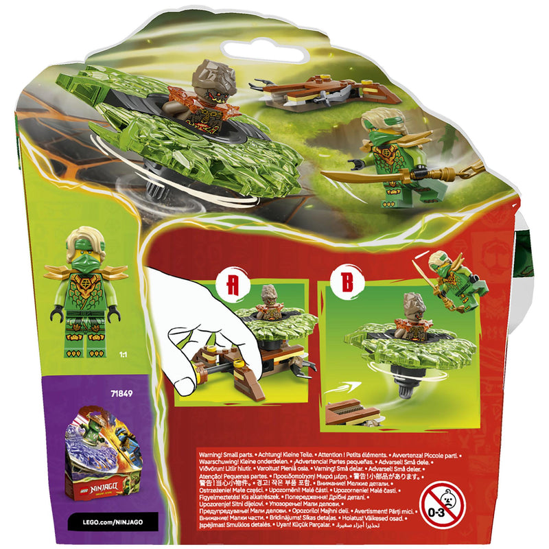 LEGO Ninjago spinner battle toy 71850 Lloyd Earth Monster minifigures, imported from the UK