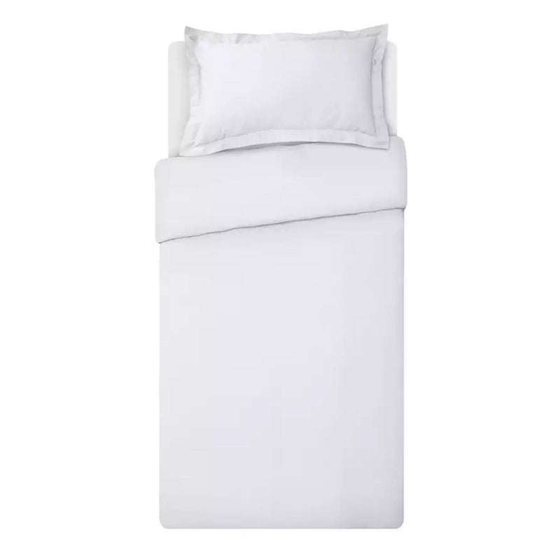 Habitat Egyptian cotton bedding set solid white, imported from the UK