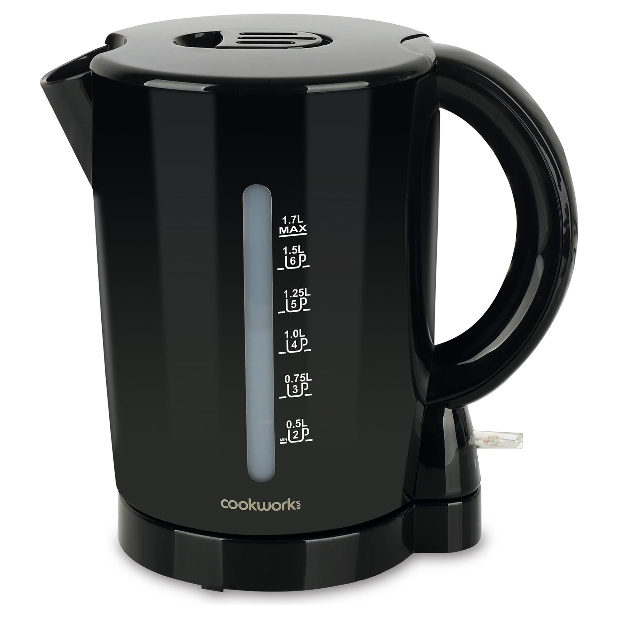 Cookworks electric kettle black 1.7 litre - British product