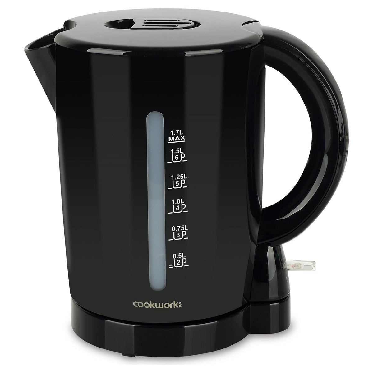 Cookworks electric kettle black 1.7 litre - British product