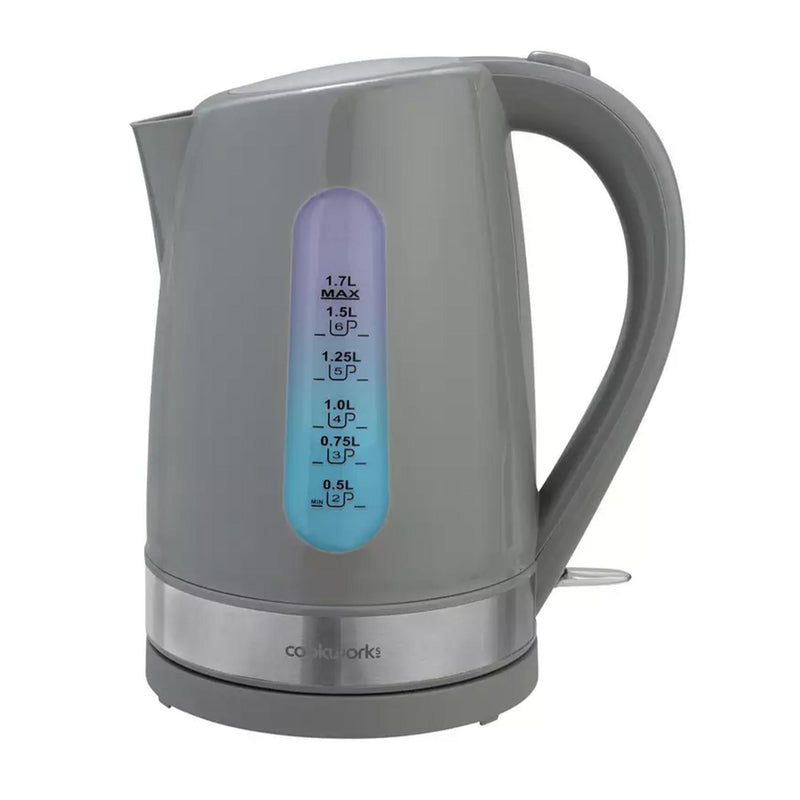 Cookworks illuminated kettle grey 1.7L - British product