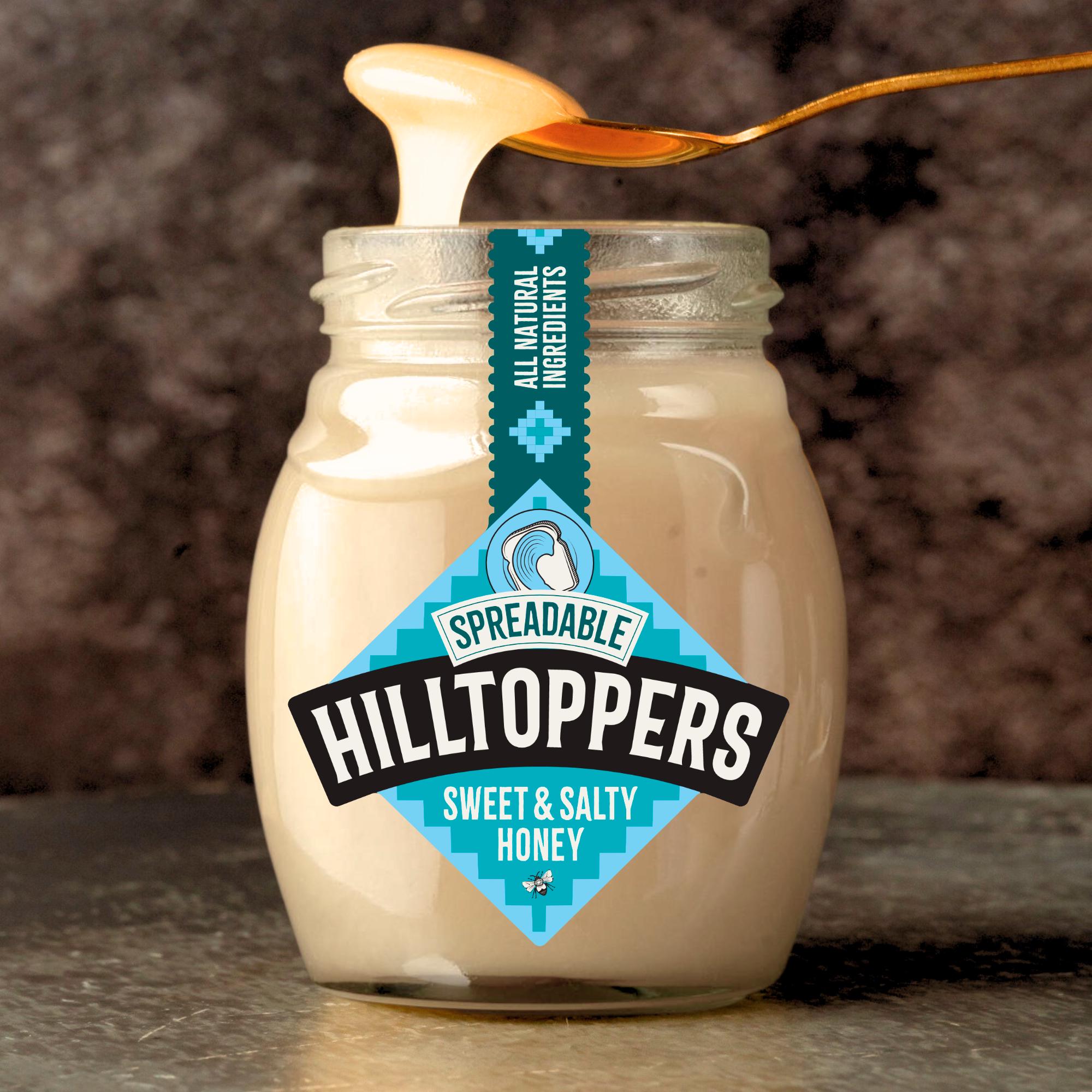 Hilltoppers spreadable sweet and salty honey 225g, UK version