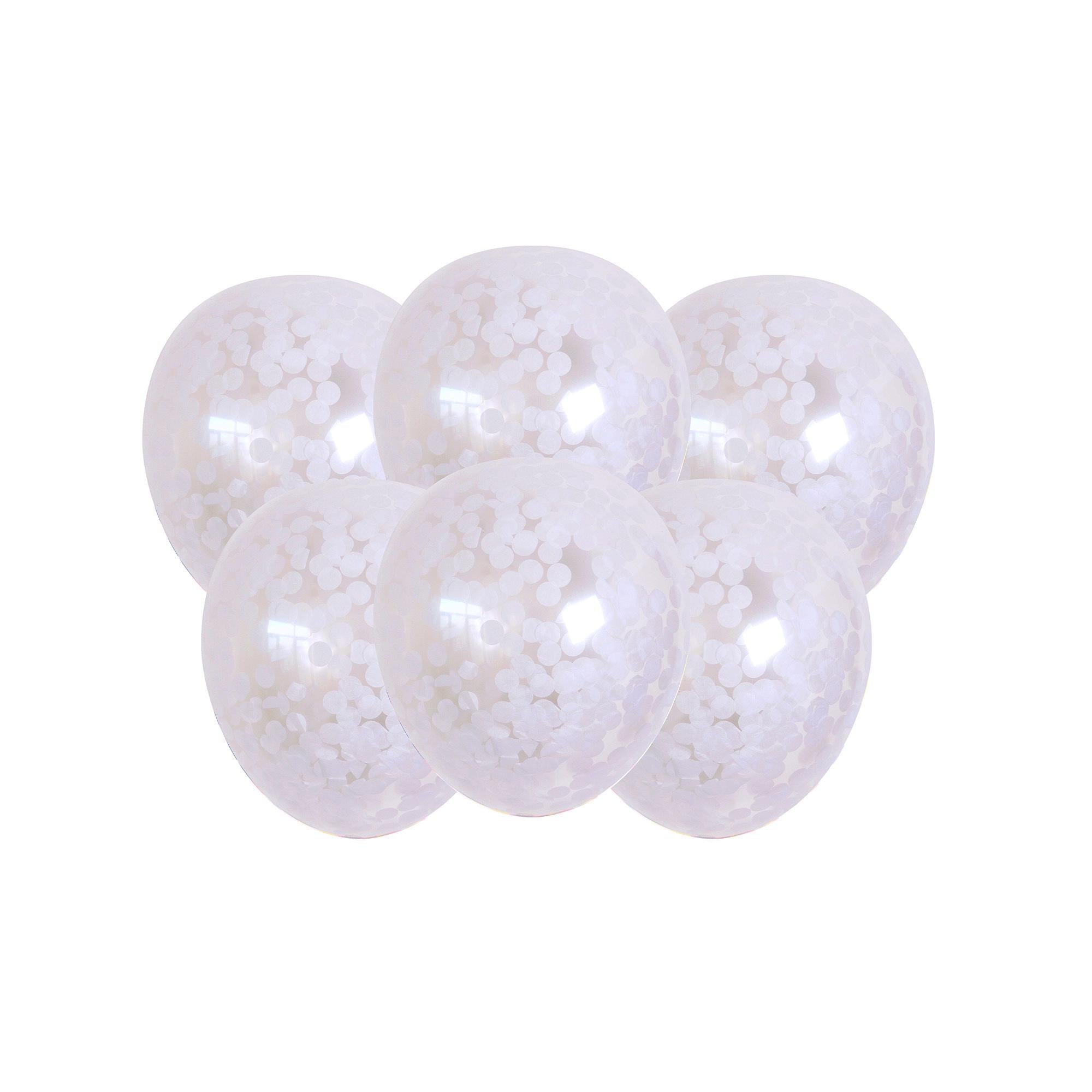 Sainsbury's Home white confetti latex balloons 10 inch (British brand)
