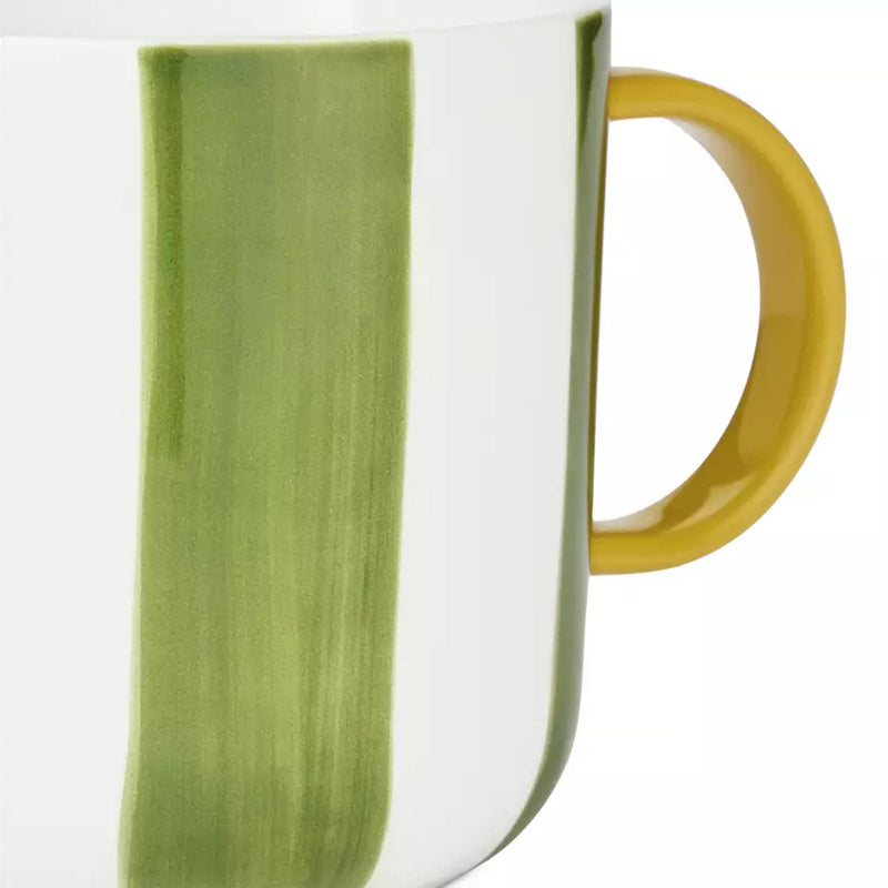 Habitat handpainted stripe mug set 4 mugs 430ml, imported from the UK