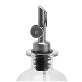 Habitat glass oil pourers set with acacia wood stand, 0.5L, UK version