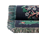 Habitat x Morris & Co Blackthorn throw green 125x150cm (British brand)