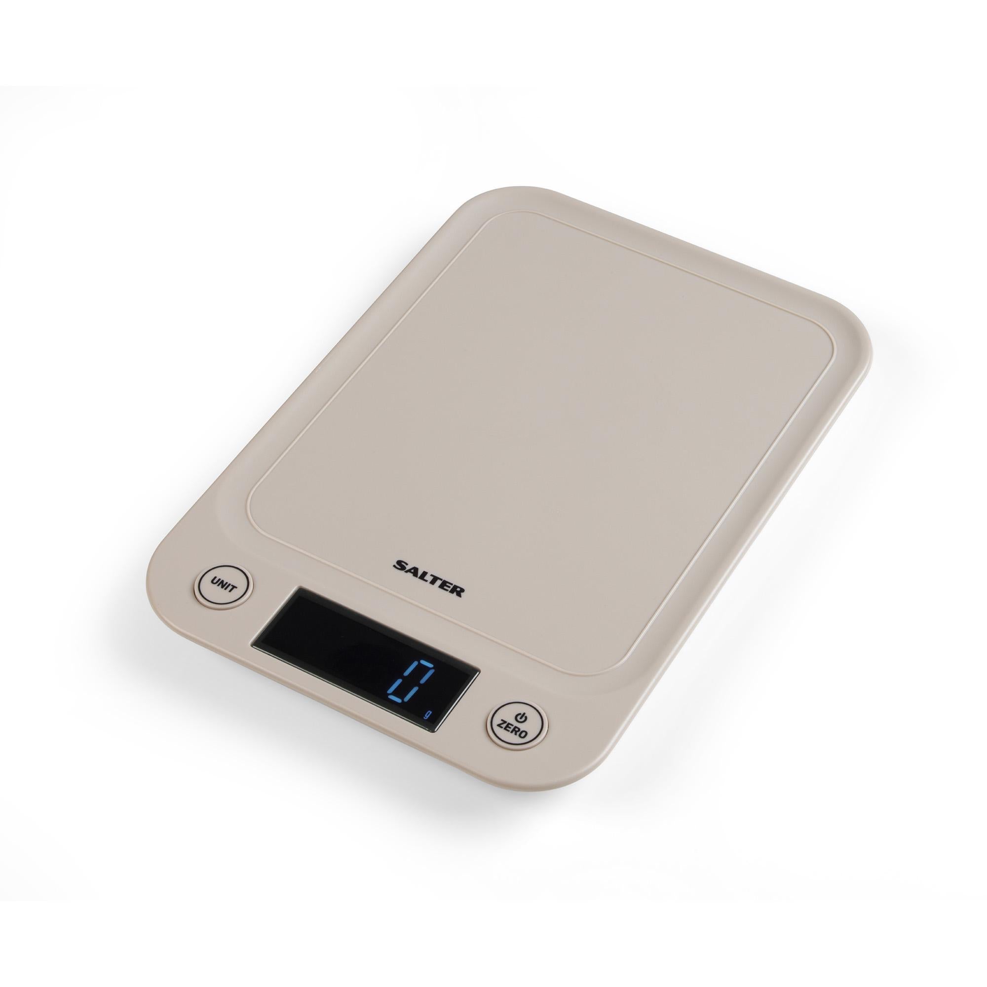 Salter Slim Electronic Scale Taupe 5kg (British brand)