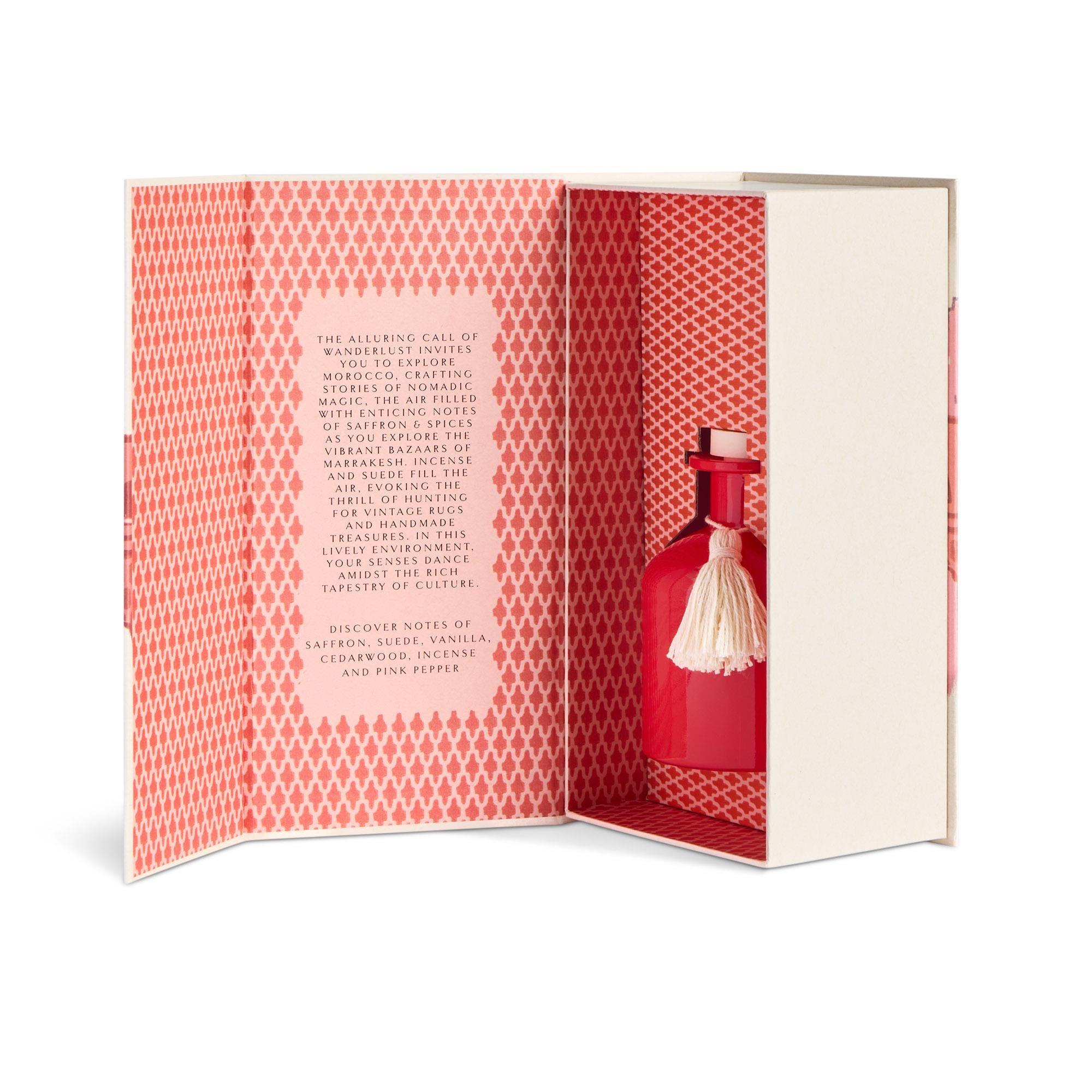 Habitat Marrakesh diffuser 200ml red glass bottle, UK version