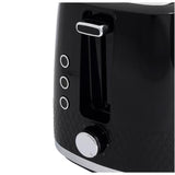 Cookworks Selcey 2 Slice Toaster Black model - British product