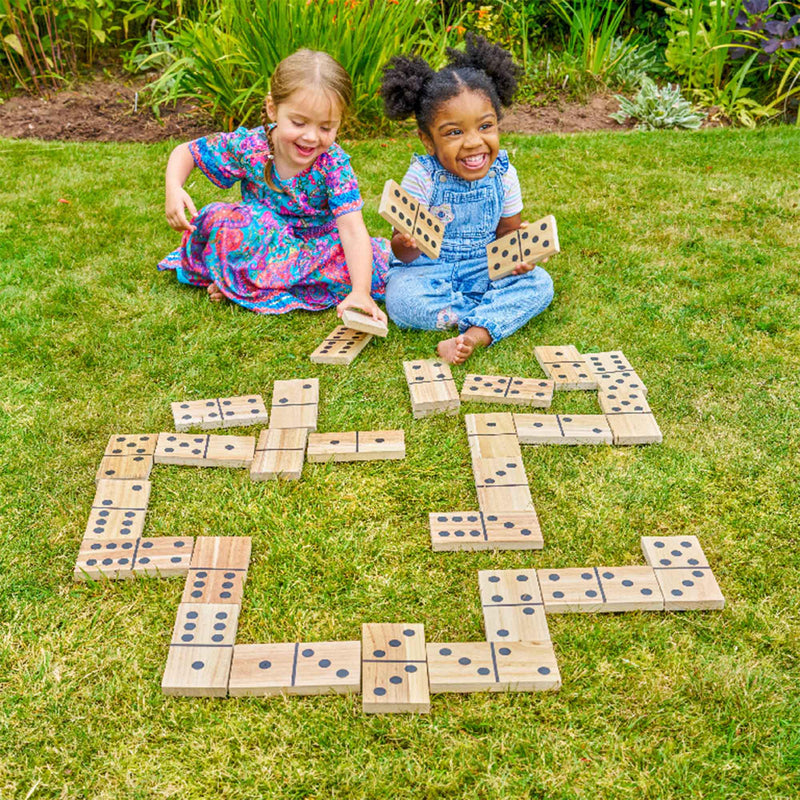 TP Toys giant wooden dominoes 28-piece set, UK version