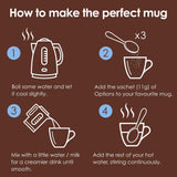 Options instant Belgian hot chocolate drink 11g, imported from the UK