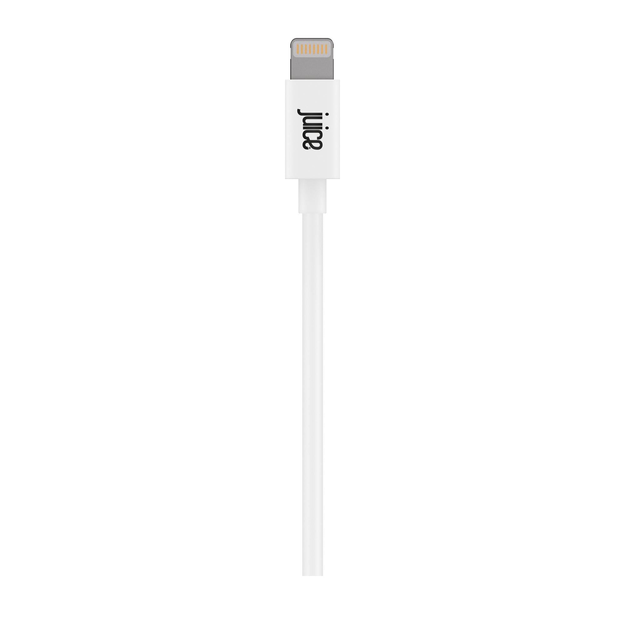 Juice Lightning Cable White 2 meter length for mobile, UK version