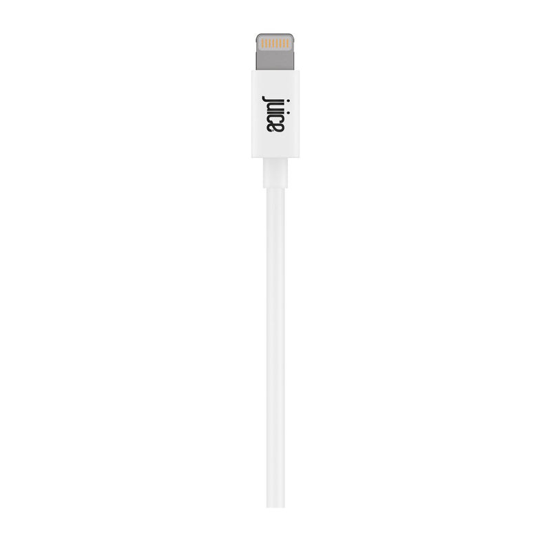 Juice Lightning Cable White 2 meter length for mobile, UK version