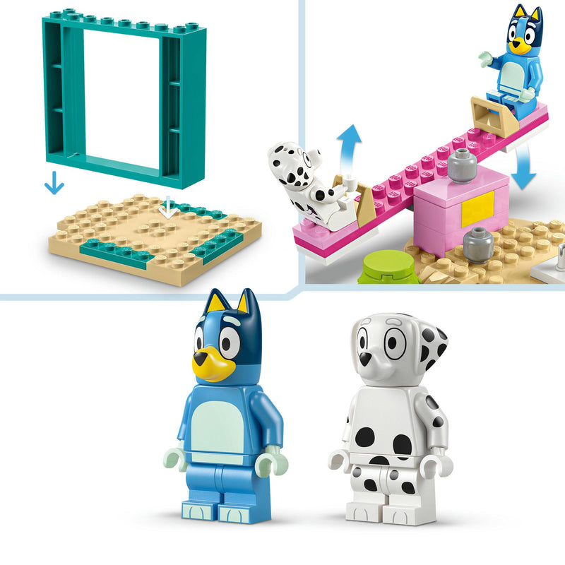 LEGO Bluey Playground Fun with Bluey and Chloe minifigures - British product