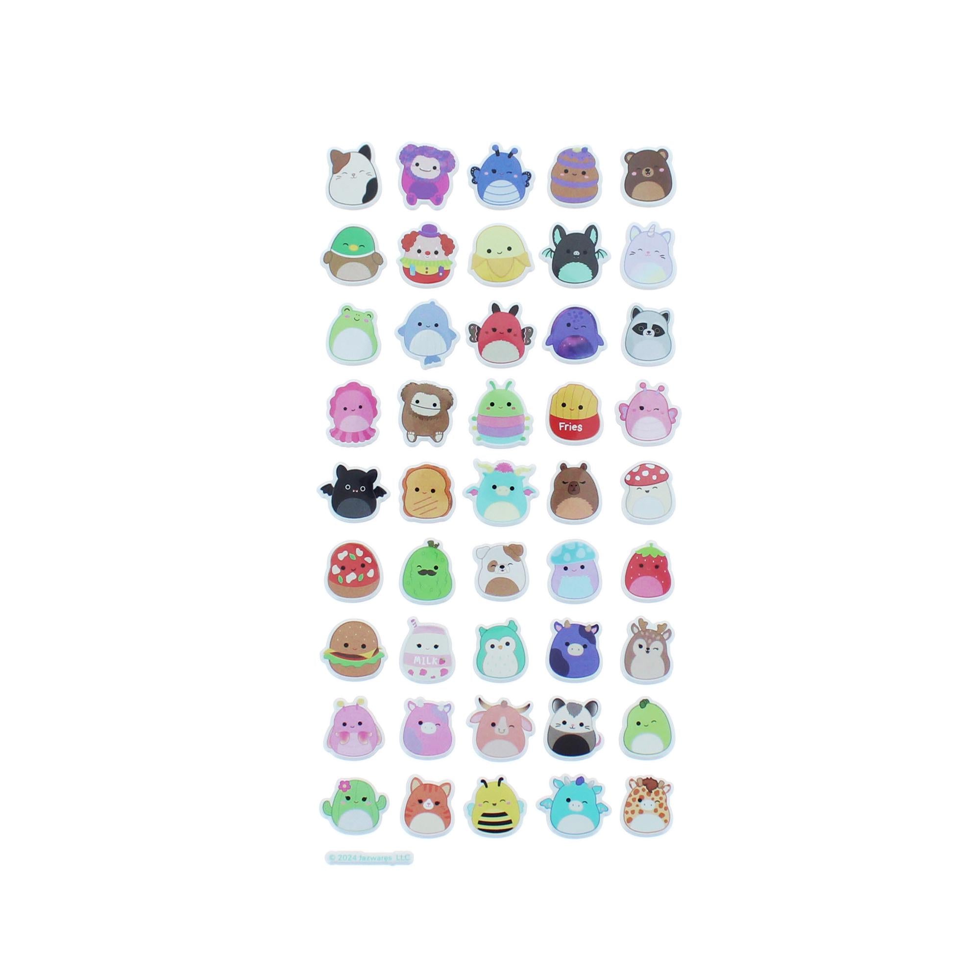 Squishmallows puffy stickers character pack 22.3cm (British brand)