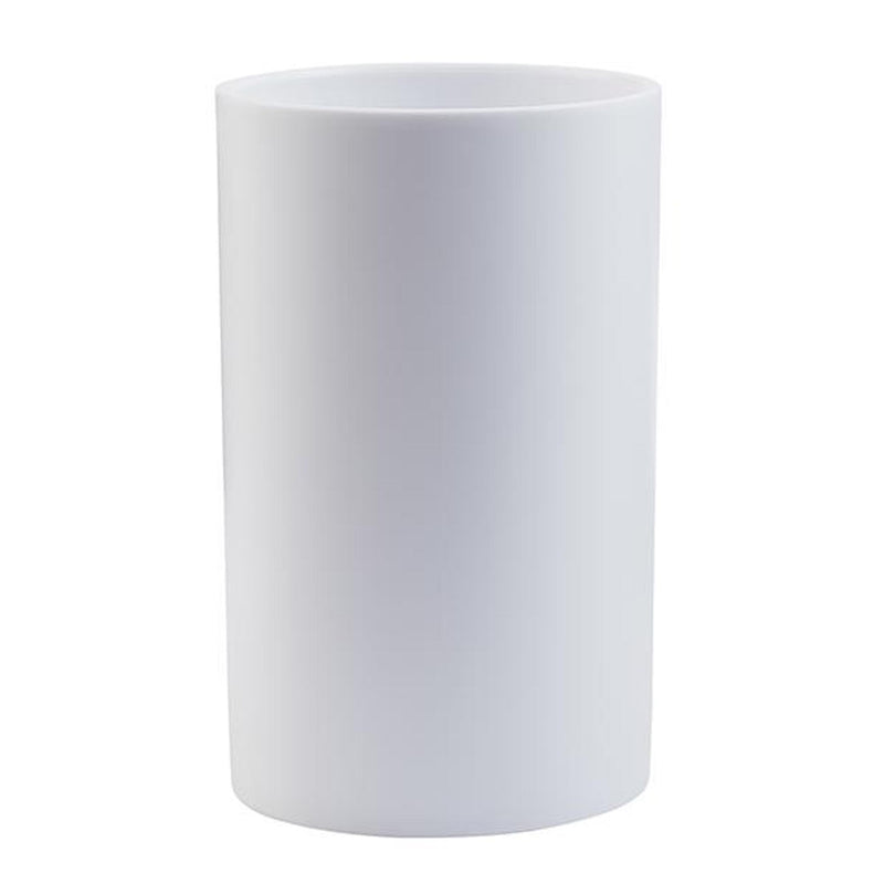 Sainsbury's Home white plastic bathroom tumbler (British brand)