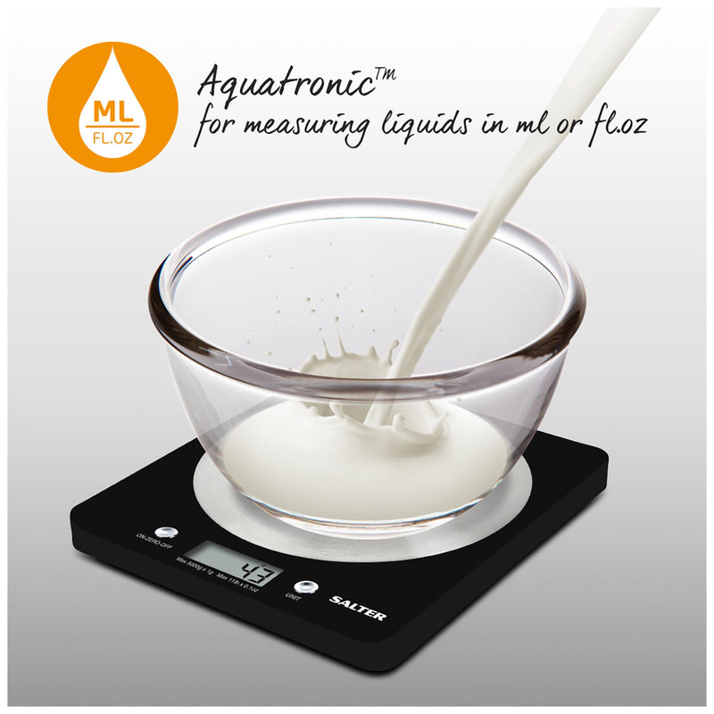 Salter Electronic Scale Black Steel Platform (British brand)
