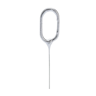 Sainsburys Sainsbury's Home Silver Number 0 Cake Sparkler Candle 17cm x 4cm- Buy online at McGrocer