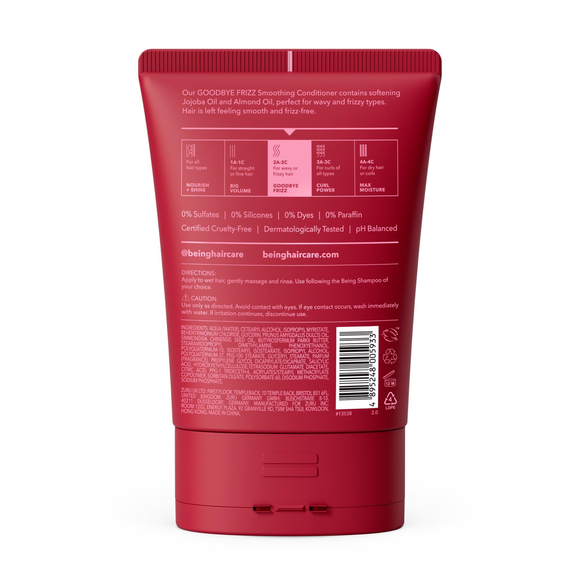 Being Smoothing Conditioner 354ml, imported from the UK