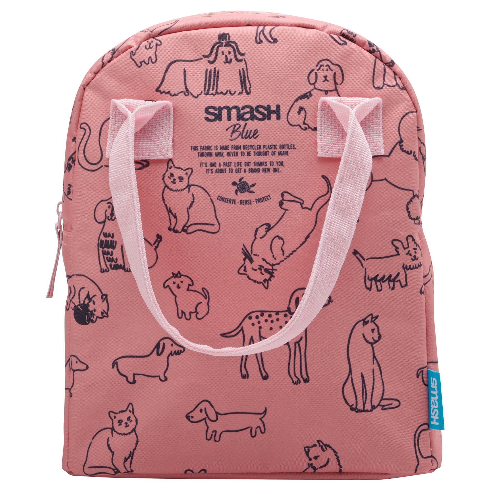 Smash Coral Cat Dog Lunch Bag 26cm (British brand)