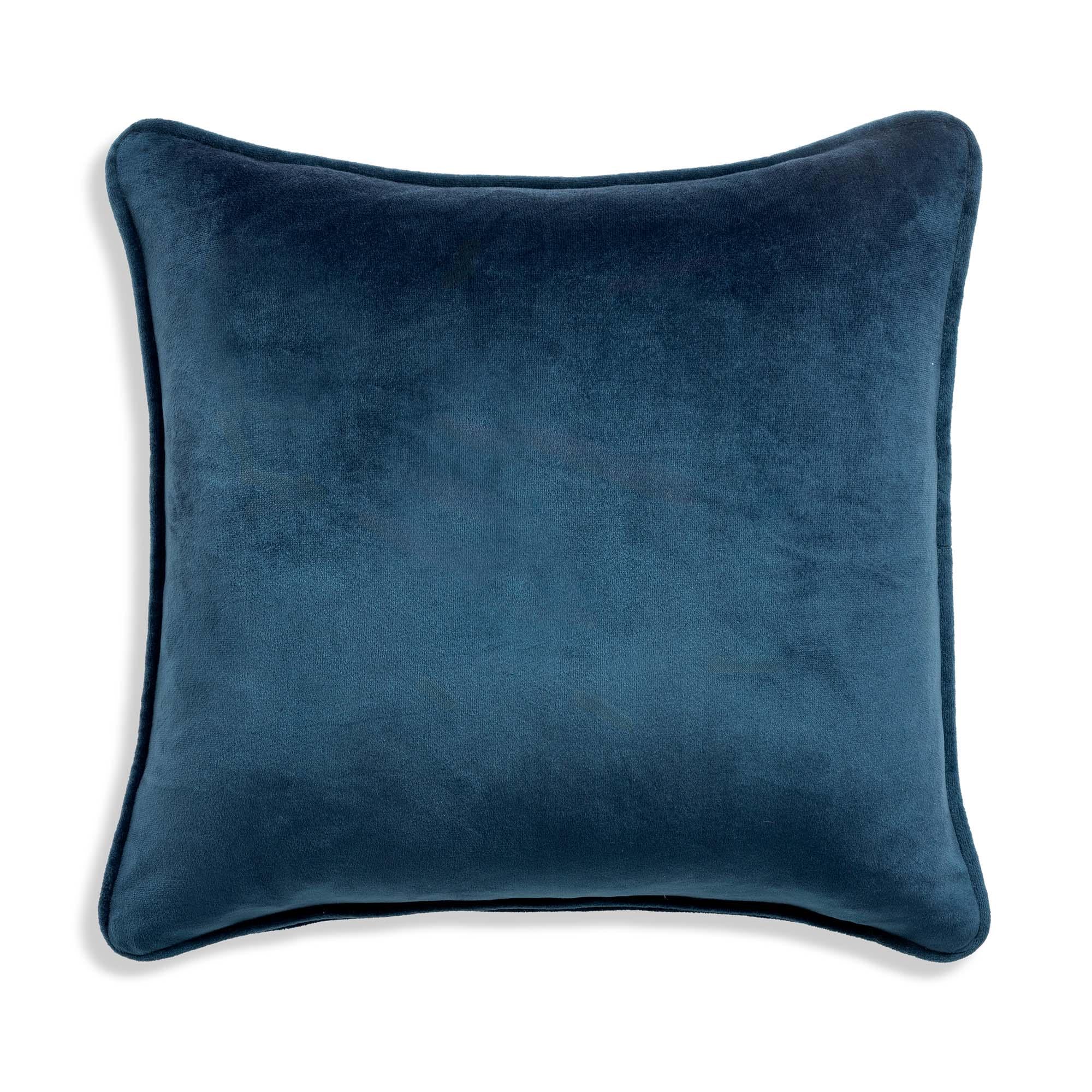 Habitat velvet cushion cover navy 43x43cm, UK version
