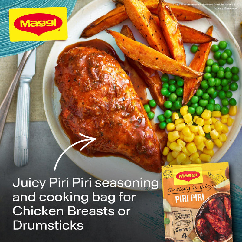 Maggi piri piri recipe mix 27g, imported from the UK