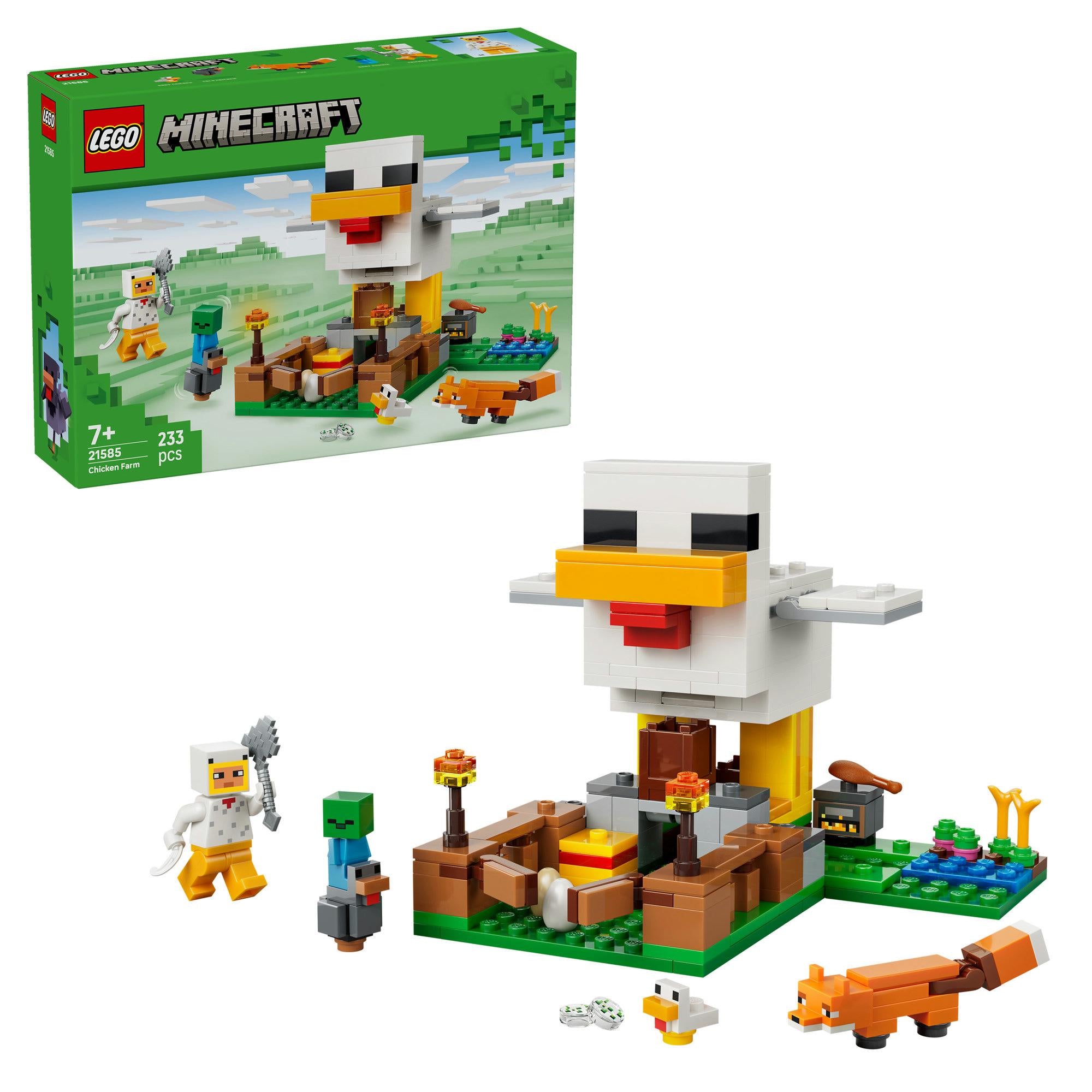 LEGO Minecraft Chicken Farm building toy 233 pieces - British product