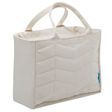 Smash Planet Chevron Lunch Bag Beige 24cm long (British brand)