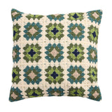 Sainsbury's Home crochet cushion green 43x43cm (British brand)