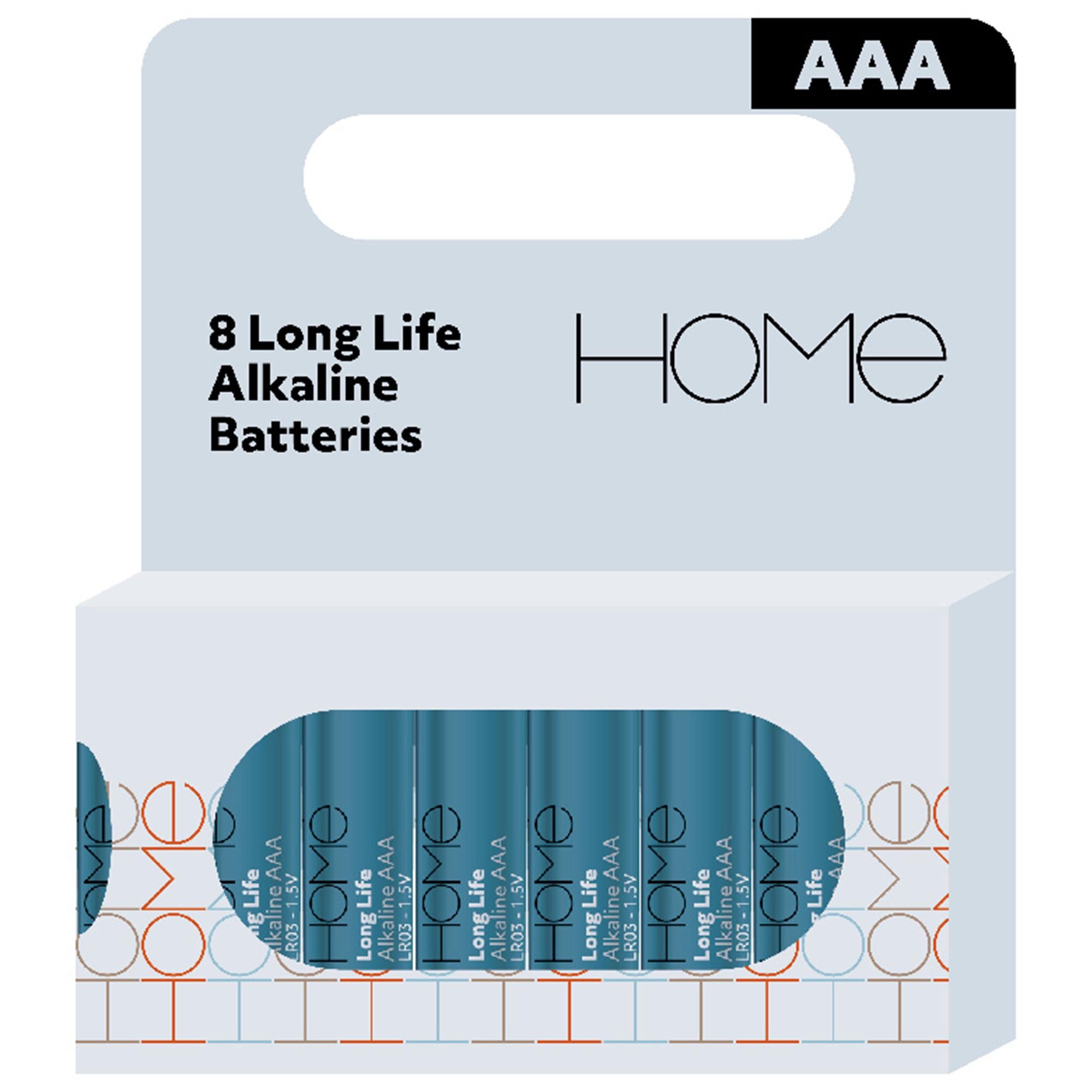 Sainsbury's Extra Long Life AAA 8-pack, imported from the UK