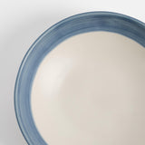 Habitat Artisan Stripe Blue Stoneware Pasta Bowl 22.5cm, UK version
