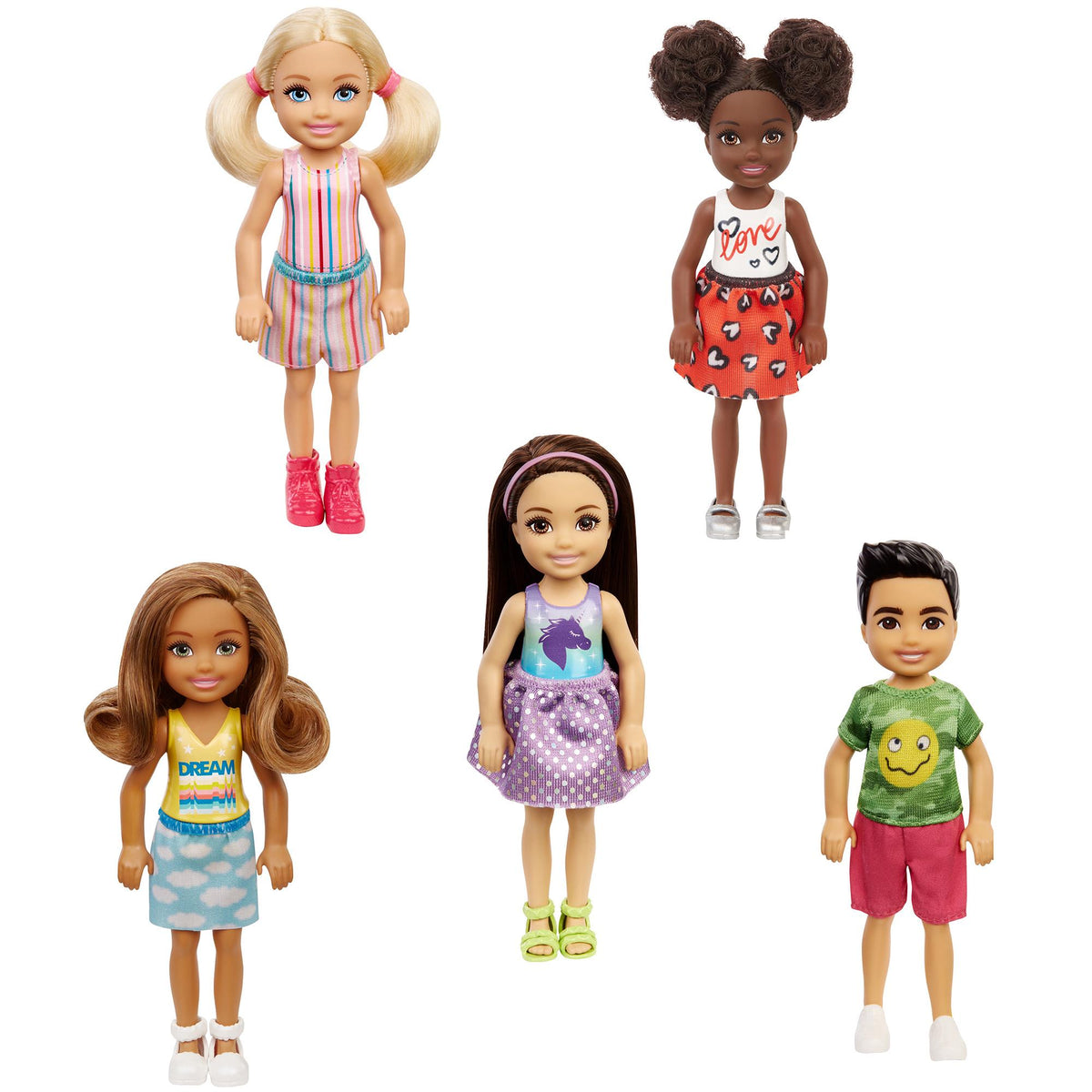 Barbie Chelsea fashion doll 16cm tall - British product
