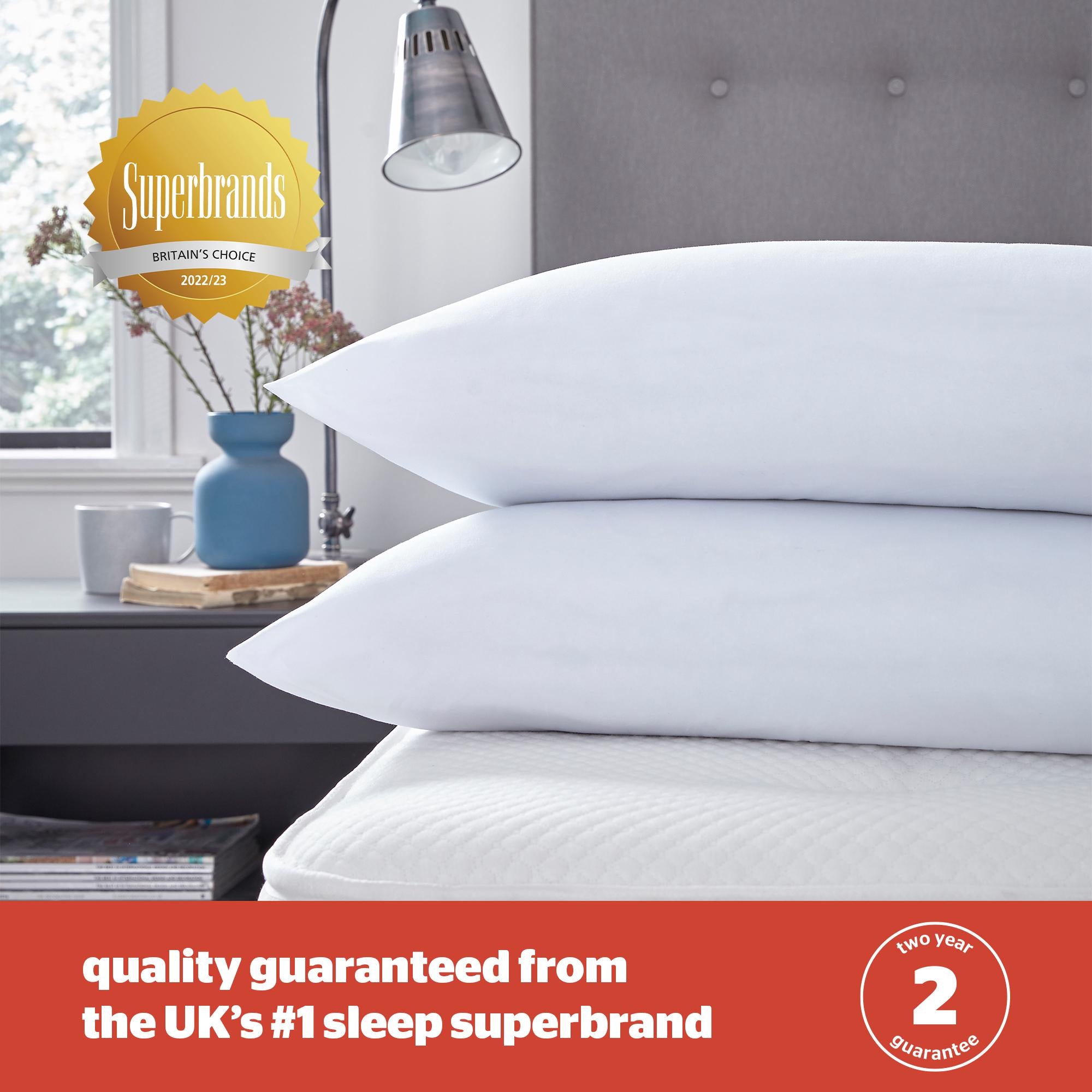 Silentnight Super Snuggly Medium Pillow 2 Pack (British brand)