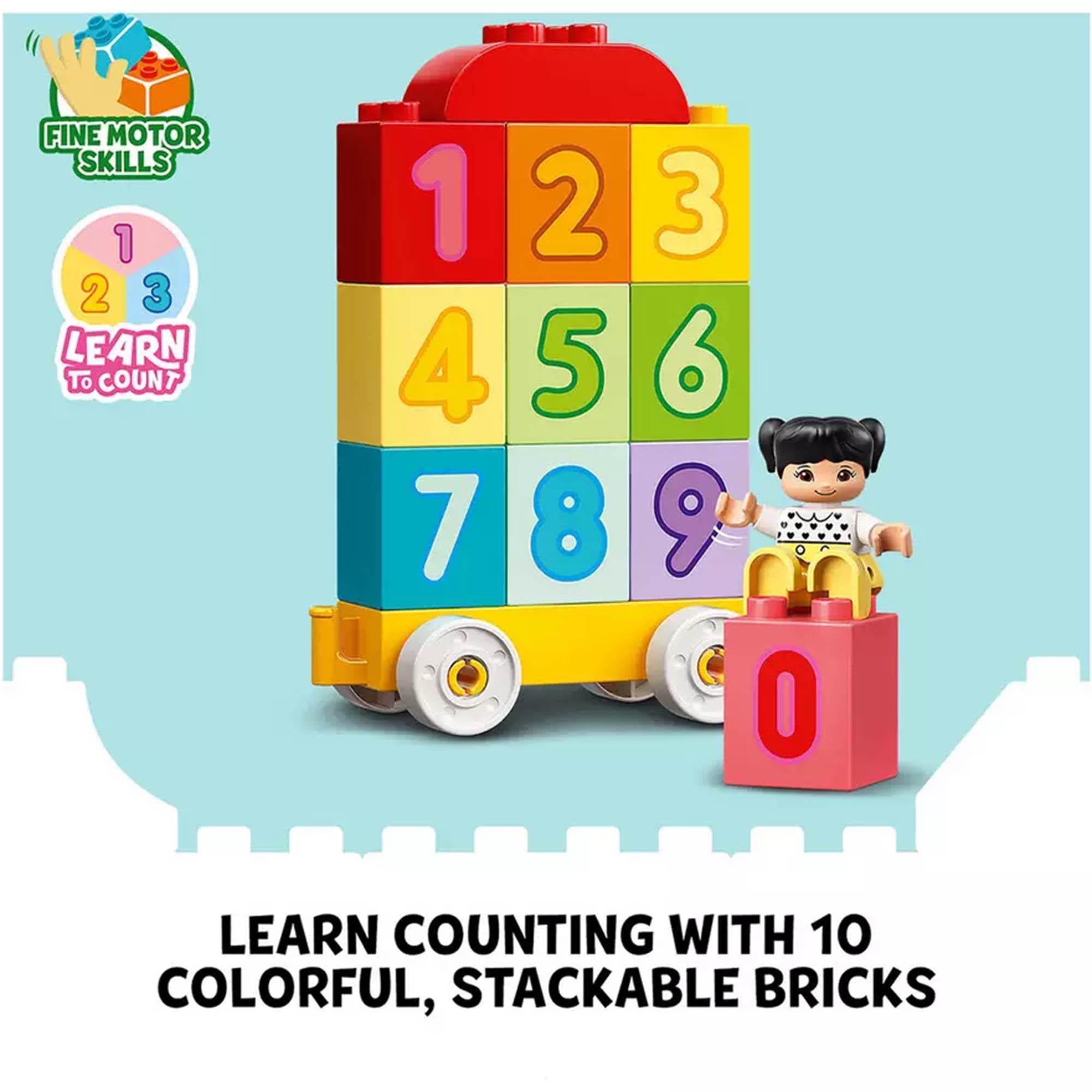 LEGO Duplo Number Train 10954 toddler toy, imported from the UK