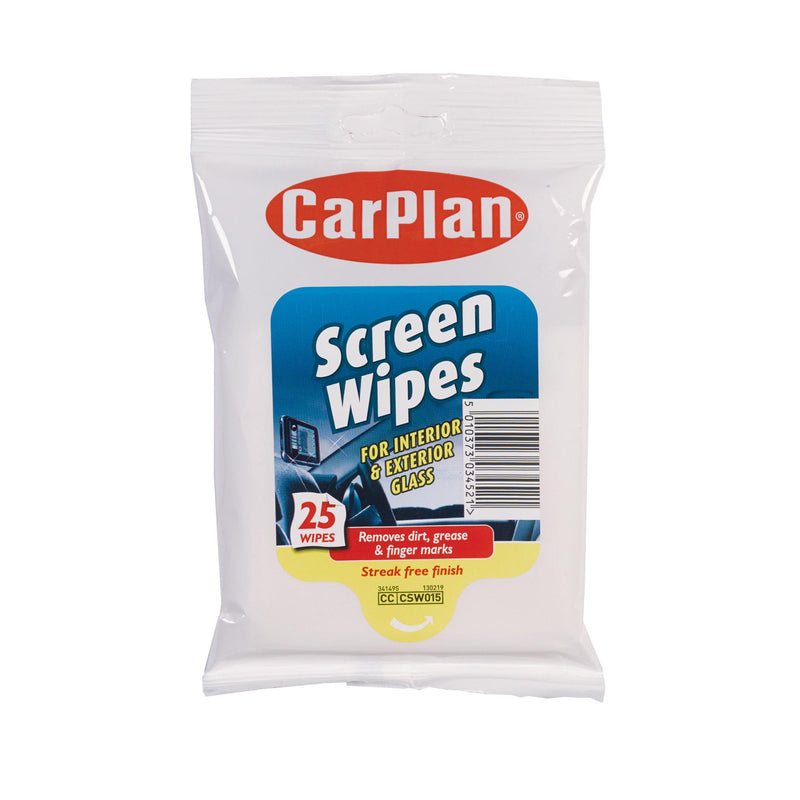 CarPlan Screen Clean Wipes for sat navs - British product
