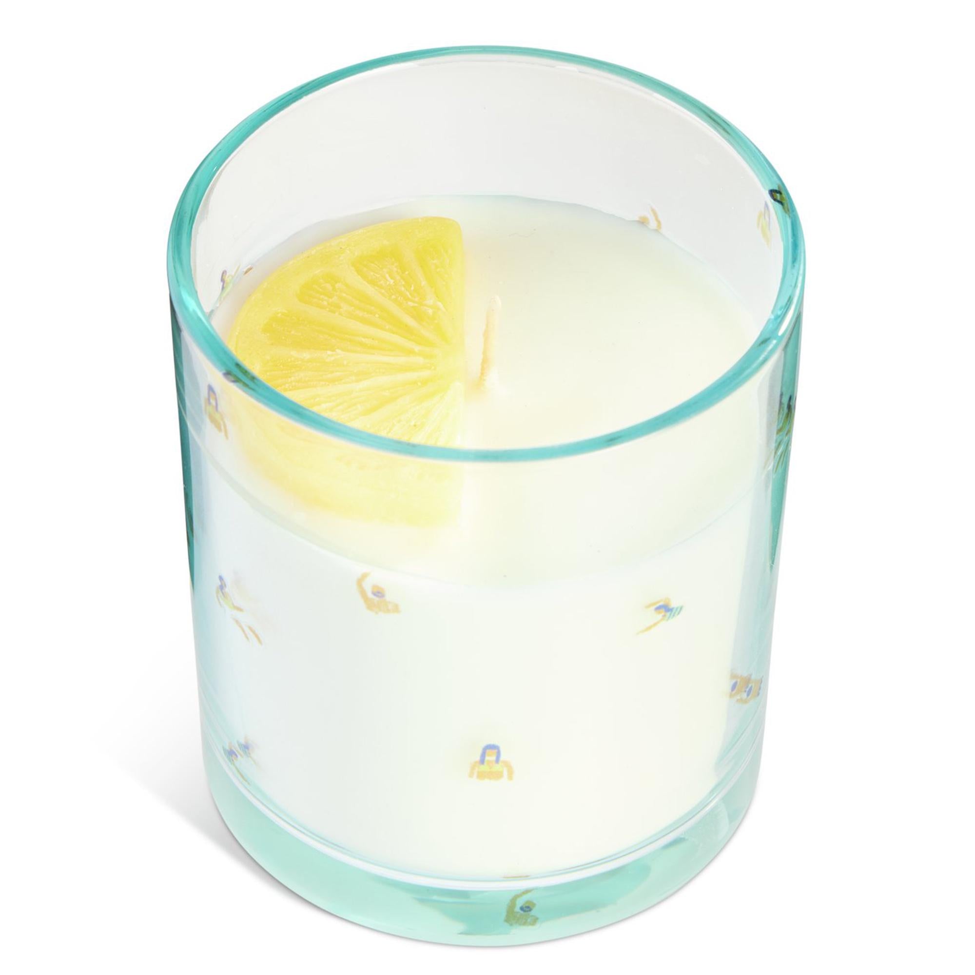 Habitat Amalfi decal candle with lemon scent - British product