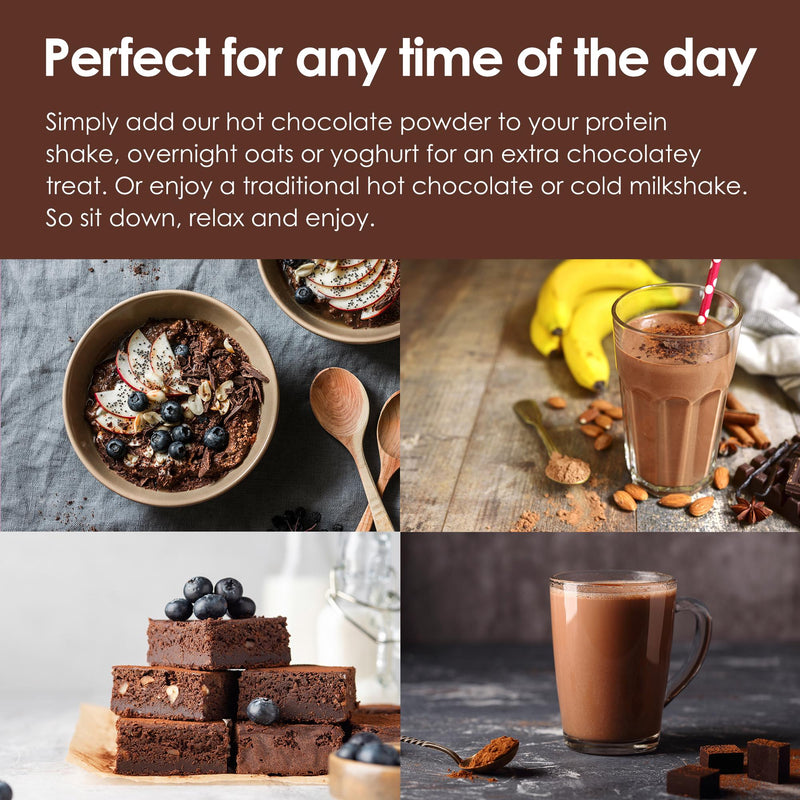 Options instant Belgian hot chocolate drink 11g, imported from the UK