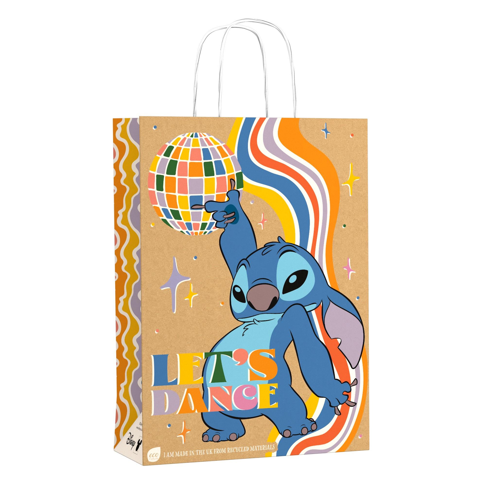 Eco Nature Stitch large paper gift bag, imported from the UK