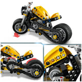 LEGO Technic Yellow Motorbike building toy, imported from the UK