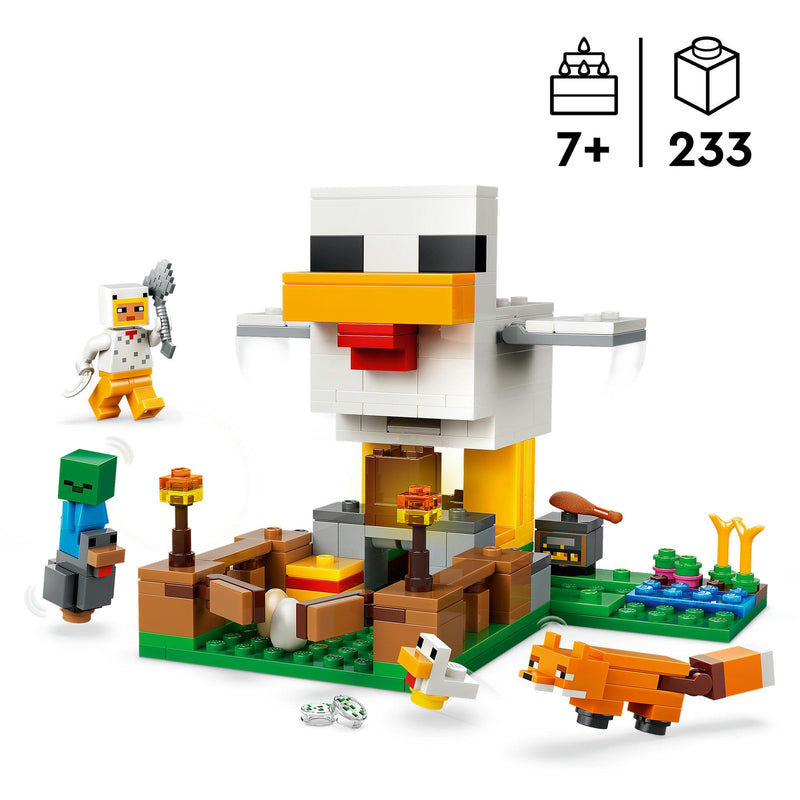 LEGO Minecraft Chicken Farm building toy 233 pieces - British product