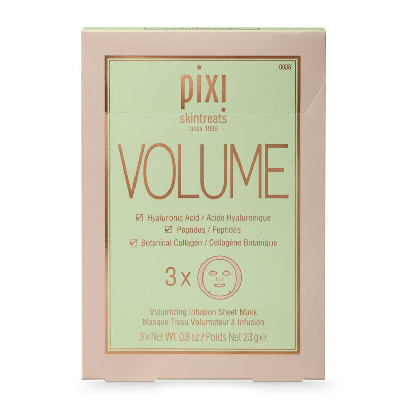 Pixi Volume Infusion Face Mask Sheet 3-pack, imported from the UK