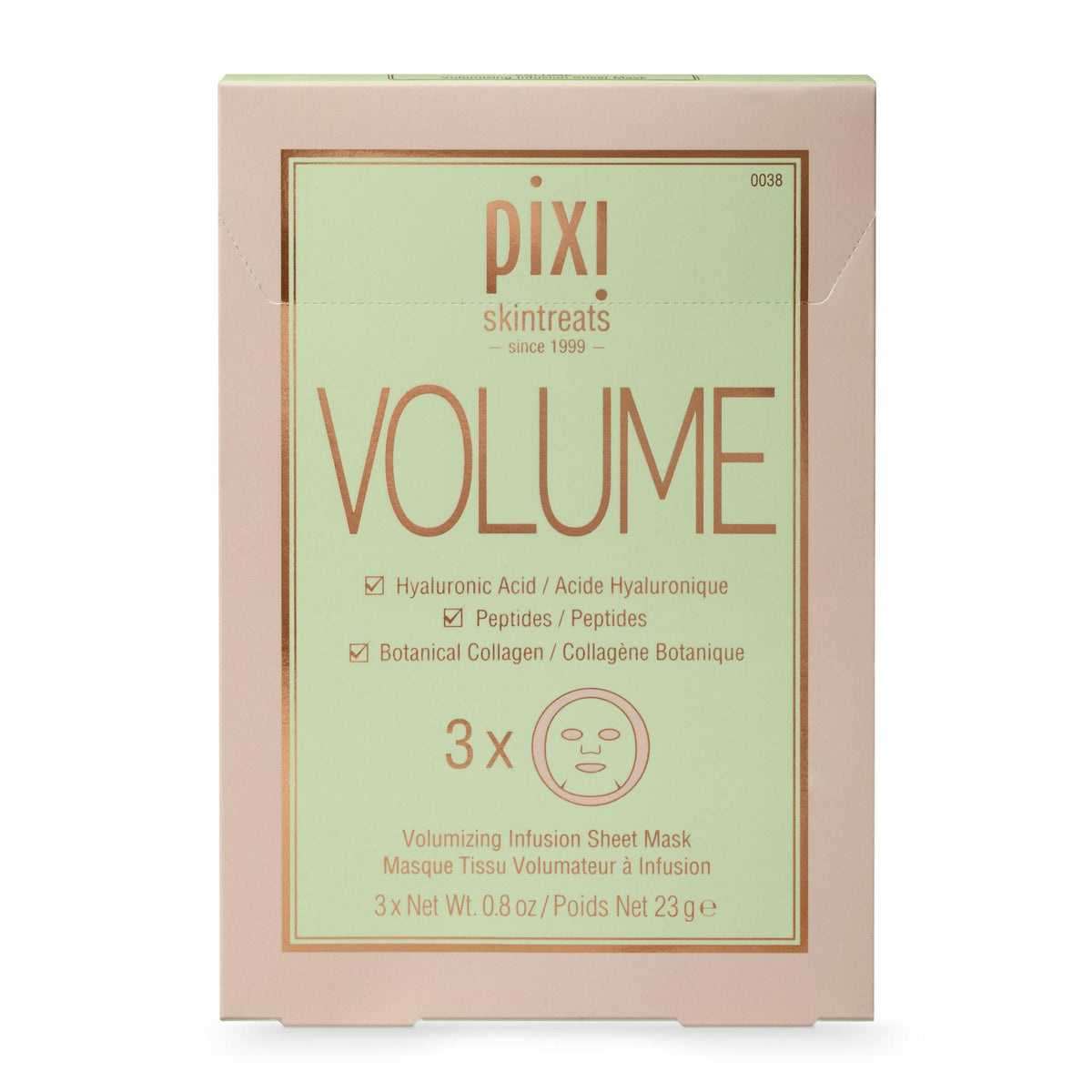 Pixi Volume Infusion Face Mask Sheet 3-pack, imported from the UK