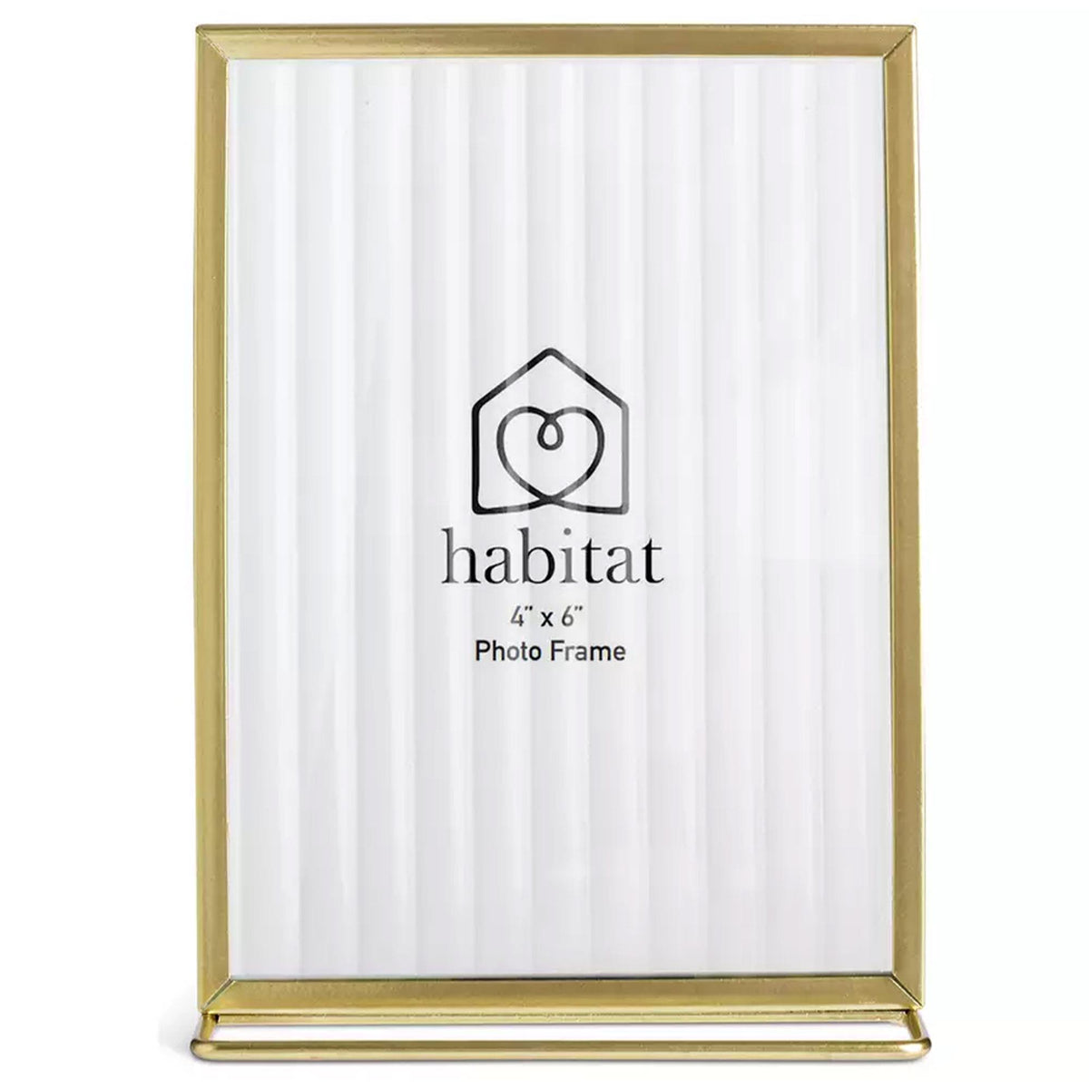 Habitat Reeded Glass Frame Gold 4x6 inch, UK version